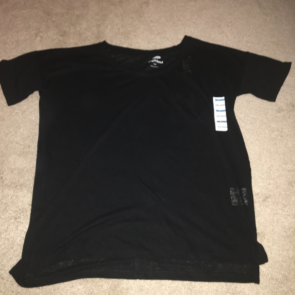 Old Navy sheer black shirt